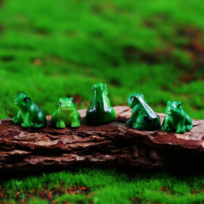 

10/20Pcs MiniFrog Statue,animal Model,fairy Tale Garden Micro Landscape,resin Crafts,home Decoration Accessories,party Decoratio 20pcs