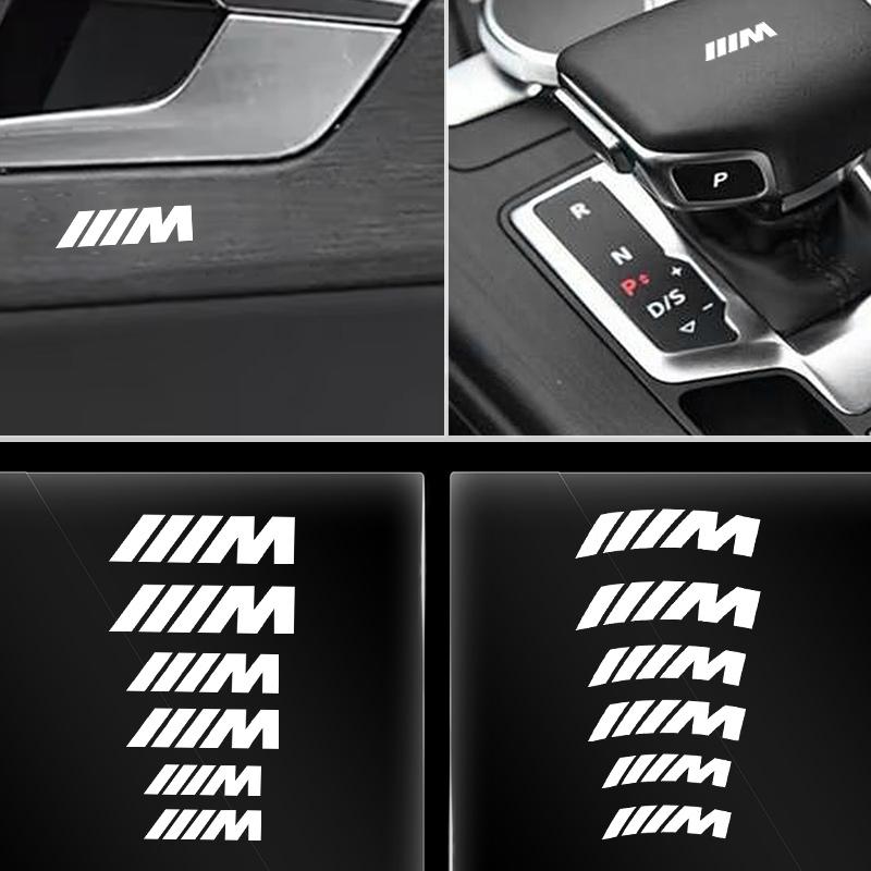 BBJE7 Sticker Brake Caliper Sticker Label BMW MLogo Personalized Modification Decorative Sticker For M Performance BMW F20 F40 F22 F30
