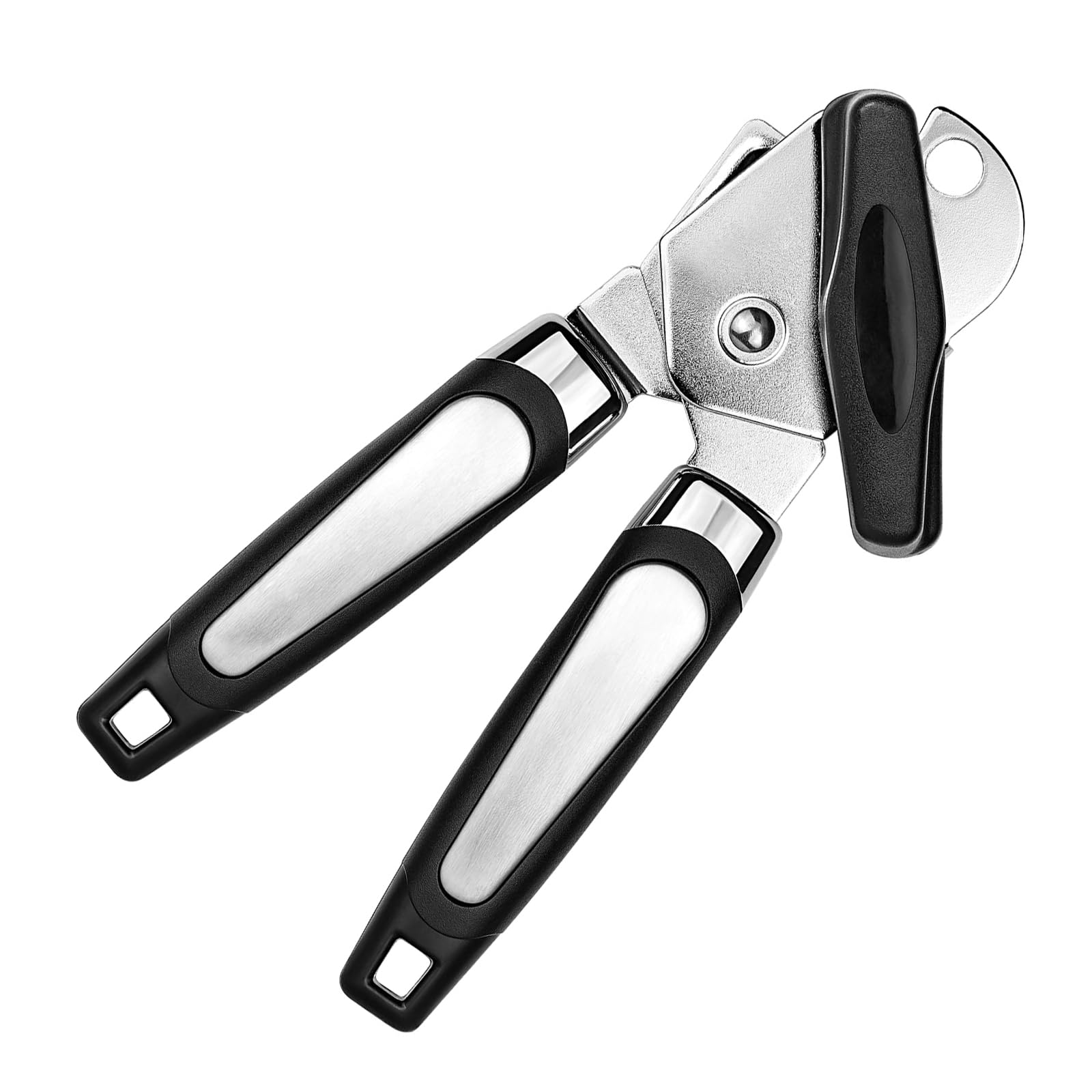 Stainless Steel Manual Tin Openers,Tin Openers Can Opener,3-in-1 with Non-Slip Handle Can Openers Perfect Kitchen Tool чёрный