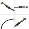 Motocykl Dirt Bike Opletená brzdová hadice Ocelové brzdové lanko Hydraulická trubka 28 stupňů Banjo 500mm-1200mm pro univerzální motocykl