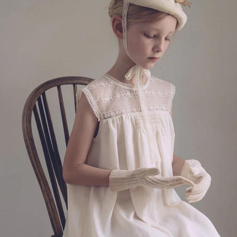 2025 Spring/Summer LOU New Children's Sleeveless Tencel Cotton Dress Collection