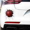 Tennis Basketball Bear Crack 3D Car Stickers Waterproof Decals Truck SUV Bumper Window Decor Cover Scratches Auto Accessories