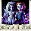 Chucky Wall Tapestry Aesthetic Wall Hanging Printed Fabric Blanket Decorative Tapestries for Bedroom Living Room Home Decor