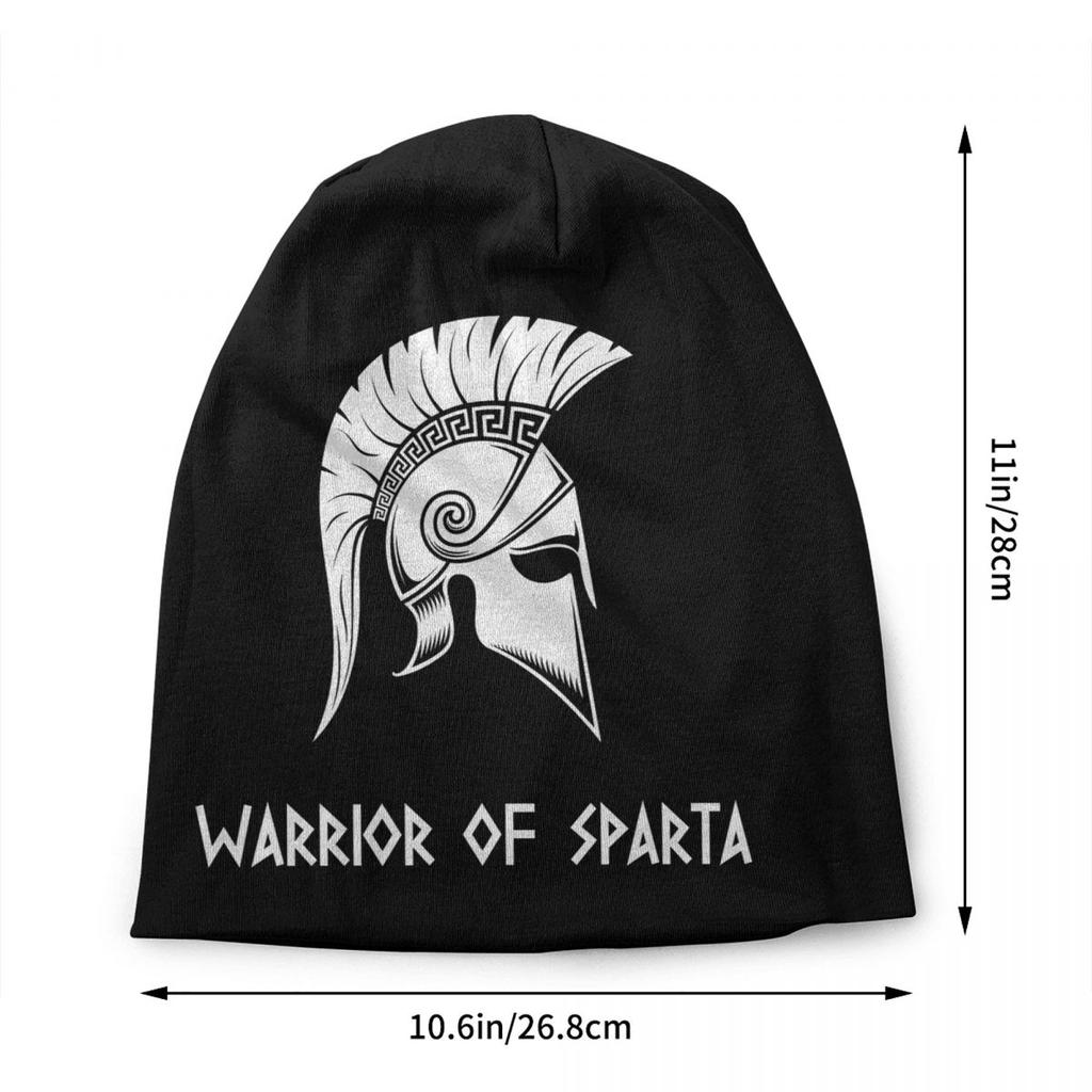 Custom Warrior Of Sparta Beanie Cap Unisex Winter Bonnet Homme Knitted Hats Cool Outdoor Ski Spartan Skullies Beanies Caps