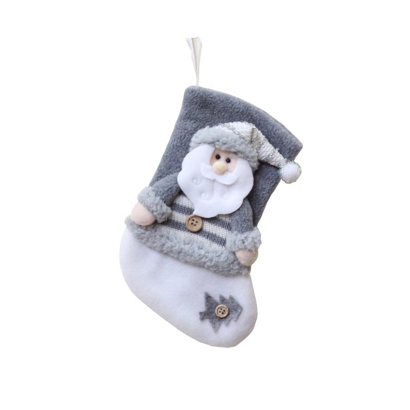 Christmas Decoration Supplies Thick Flannel Christmas Stockings Pendant Christmas Stockings Gift Bag