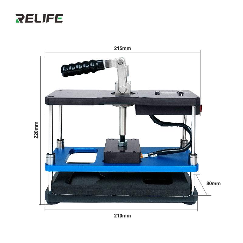 Tavolo a Pressione a Doppia Temperatura RELIFE LS5 SE per Riparazione Cellulari Telaio Riscaldante Cover Posteriore/Strumento di Rinforzo per Pressatura a Caldo Schermo