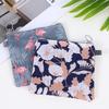 Zippered Cartoon Print Sanitary Pad, Coin, Earphone, Key, Card Storage Pouch