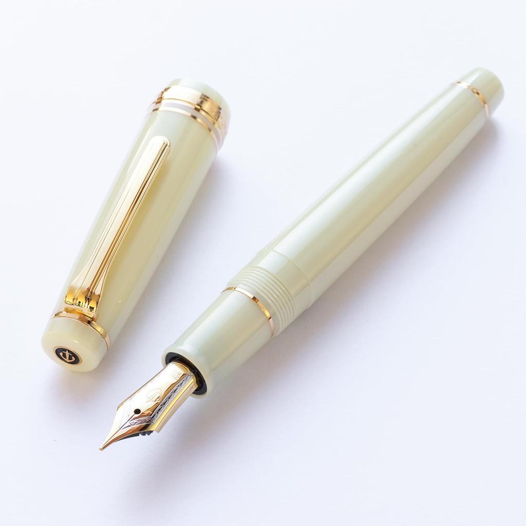 WANCHER Limited Edition Fountain Pen SAILOR Sailor Original Professional Gear Ivory 21K Gold Fountain Pen Special Medium [Wancher Edition] (M Nib)