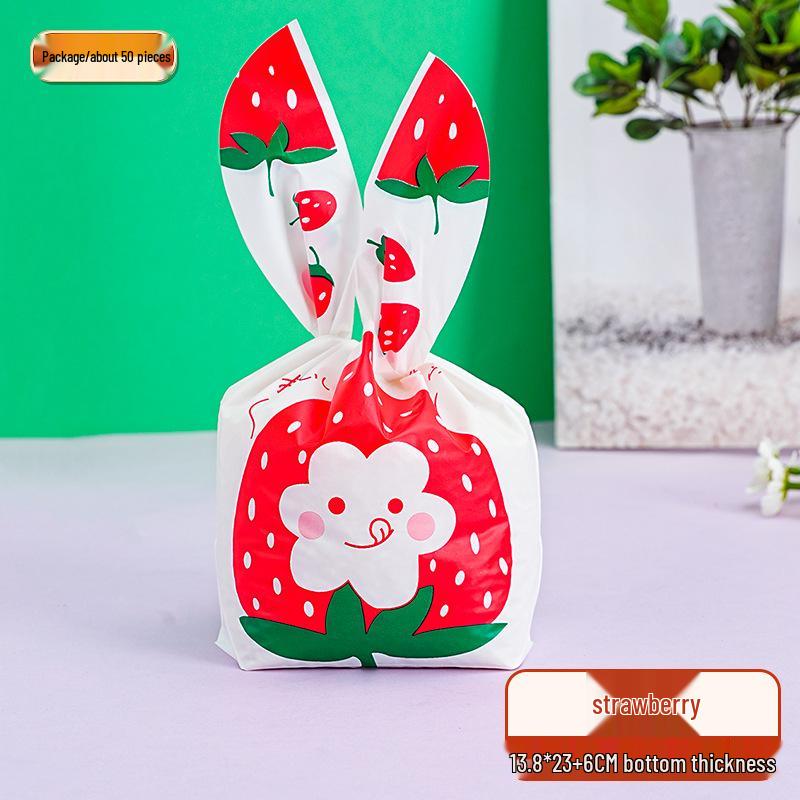 Children's Day Gift Bag: Snowflake Crisps, Snacks, Biscuits, Candy Rabbit Ear Packaging