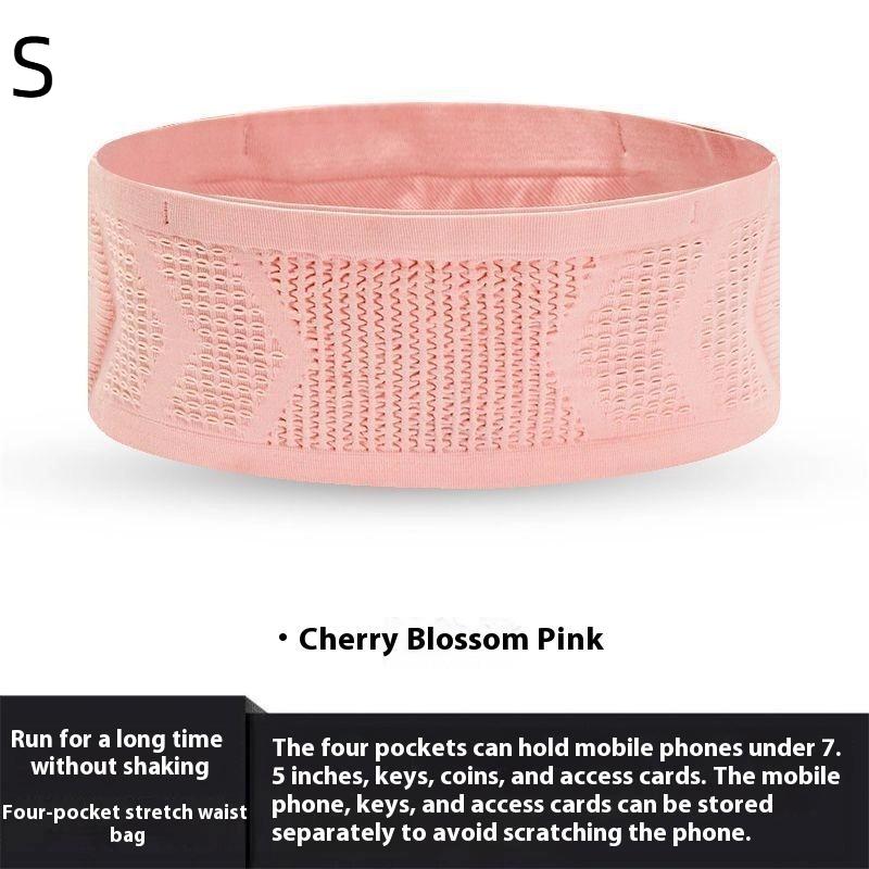 1Pc Seamless Invisible Running Waist Belt Bag Gym Bags Lightweight Invisible Mobile Phone Bags Portable Elastic Run Cycling Bag