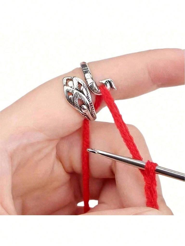 1/2/3/4pc Adjustable Knitting Loop Set: Crochet Loop, Knitting Ring Yarn Guides For Needlework