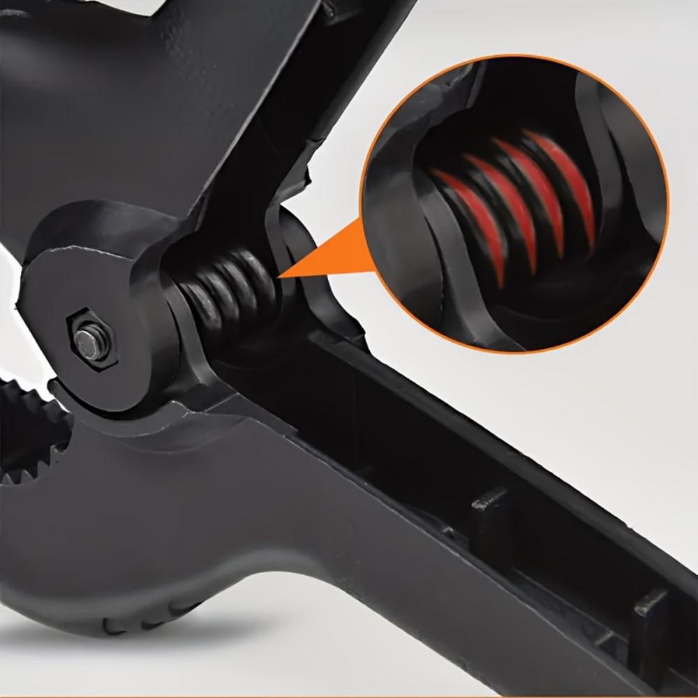 10PCS Black and Orange Plastic Spring Clips, 2-Inch Clamp - Perfect for DIY Woodworking Projects, Workbenches, and Home Workshops