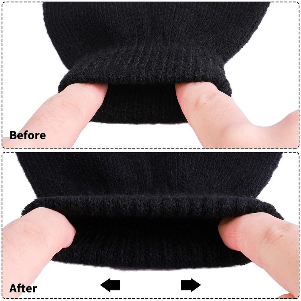 1/2/5 Pairs Kids Skeleton Warm Glow in The Dark Fingerless Knitted Gloves Mitten