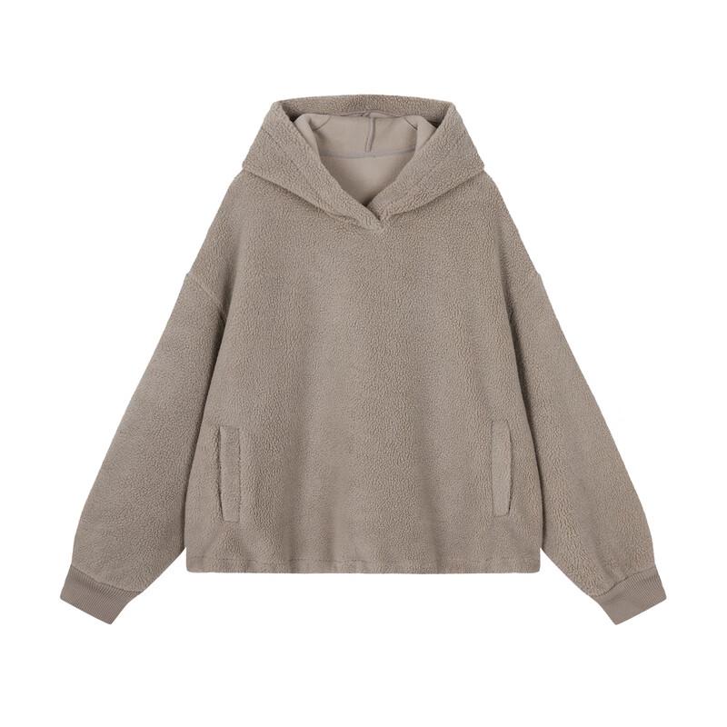 JNBY 2024 Winter Hooded Pullover Sweatshirt