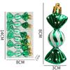 Christmas Decorations, Mini Round Candies, Christmas Tree Ornaments, Electroplated Plastic, Painted Balls, Candy Pendants, Props