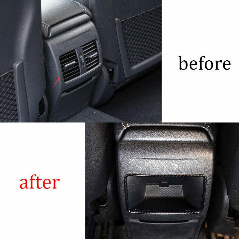 Rear Air Outlet Vent Frame Decor Fit For Benz GLA CLA 2013- ABS Carbon Fiber