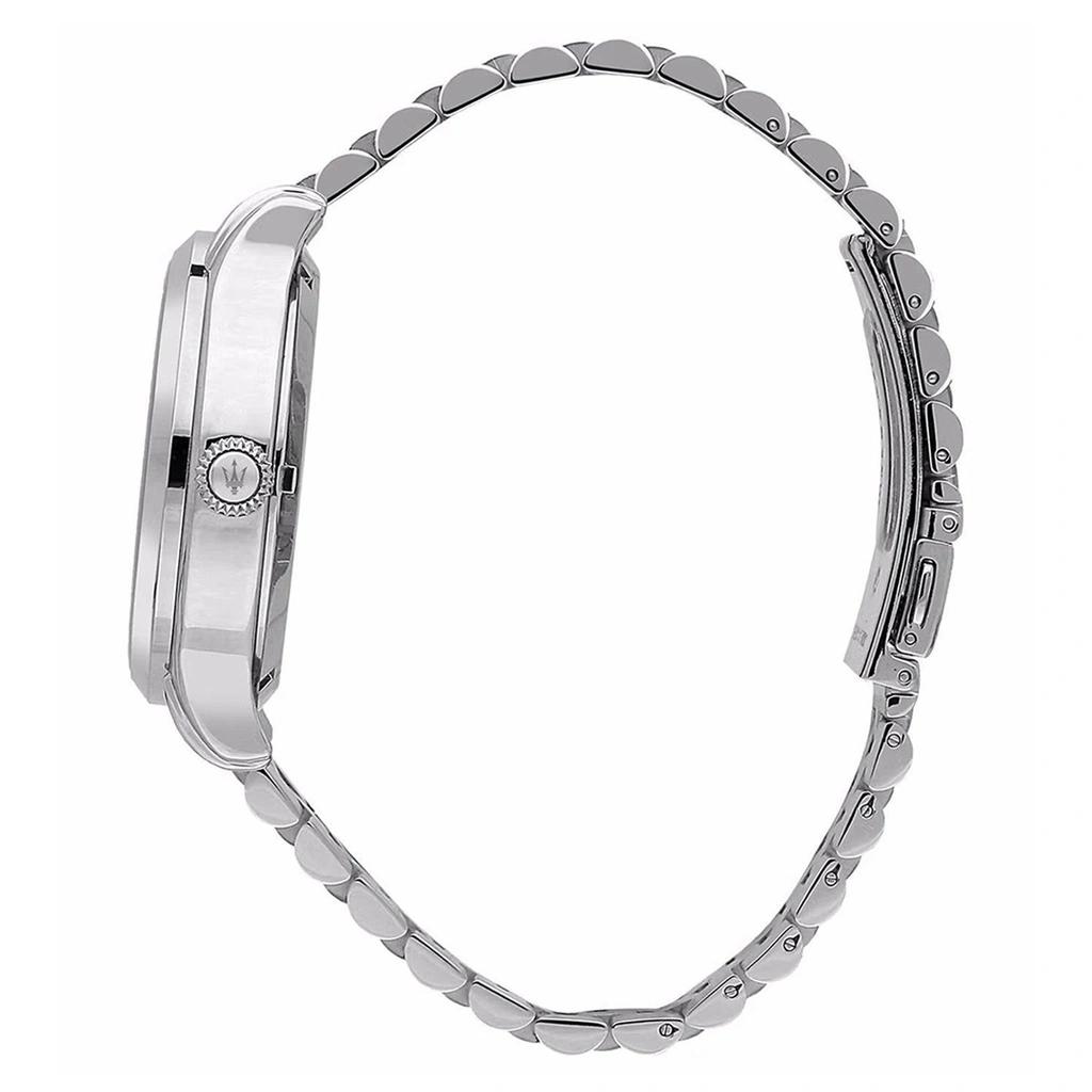 Maserati Ceas pentru bărbați Epoca din oțel inoxidabil cu cadran negru sunray, cuarț R8853118029 100M cu brățară suplimentară