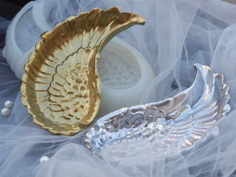 Nye gjør-det-selv silikonvinger Epoksyformkake Godteri sjokoladefondantsåpe Lysform Kakedekoreringsverktøy