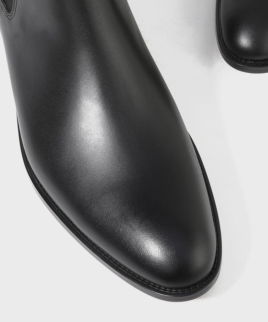 Firenze Atelier High Ankle Line Slim Toe Chelsea Boots 3342 [Black Fg]