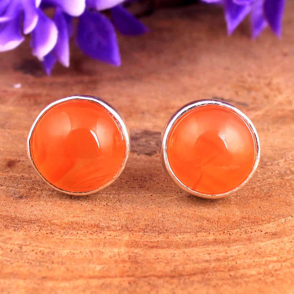 Mystischer Topas Silber Stecker Ohrring, Silber Charm Schmuck, Damenschmuck, 925 Sterling Silber Handgefertigter Schmuck