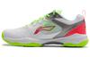 Li Ning Gladiator Cushioning, Wear Resistant Low top Badminton Shoes Unisex Fluorescent Flame Red AYZT011-2