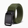 Men's Nylon Stretch Canvas Tactical Belt with Automatic Buckle - Versatile, Holeless Design for Outdoor and Casual Wear