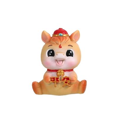 Harz 2026 Pferdejahr Figuren Lebensecht Jahr des Pferdes Tierkreiszeichen Pferd Maskottchen Dekorative Chinesische Pferdestatue Heim Party Dekoration
