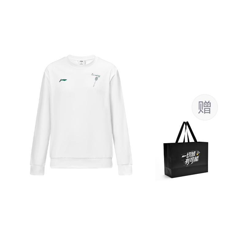 Li Ning Badminton Collection Sweatshirt Unisex Standard White AWDUH99-2