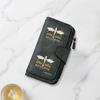 Fashionable Long Wallet with Dragon Wing Sword and Star Magic Logo Print Design Eye Catching Multifunctional Portable with Clasp for Coins Perfect