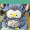 Theme Penguin Cartoon Plush Backpack Outdoor Large Capacity Itabag Transparent