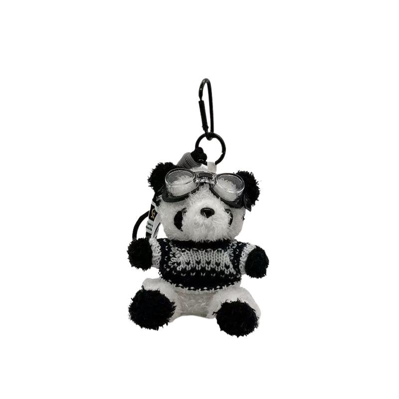 Niche Baking Bear Bag Pendant High-end Plush Toy Doll Schoolbag Pendant Cute Keychain