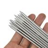 20pcs 20/25/30cm Stainless Steel Barbecue Skewer Reusable BBQ Skewers Roast Goose Needle  Garden