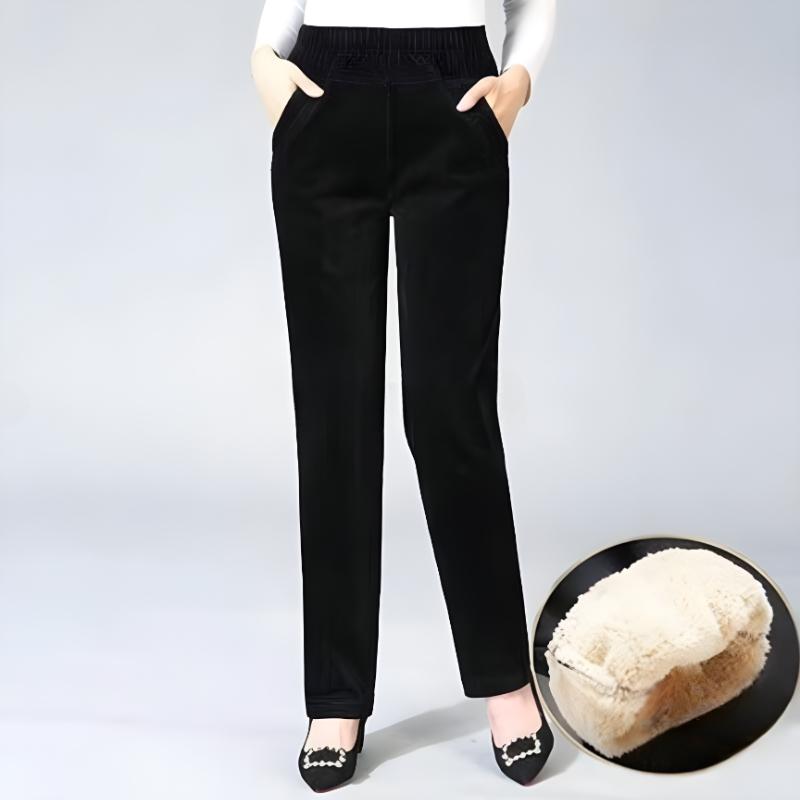 Pantaloni harem larghi in velluto autunnali e invernali, pantaloni da donna in velluto a coste, pantaloni casual spessi, pantaloni dritti per la mamma