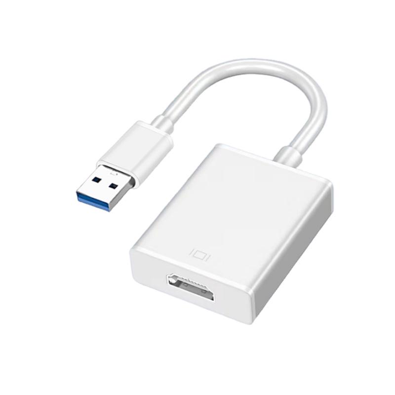 USB-C To Dual HDMI Adapter with USB 3.0 Hub, Supports Independent Triple Displays for M1/M2 Graphics Cards