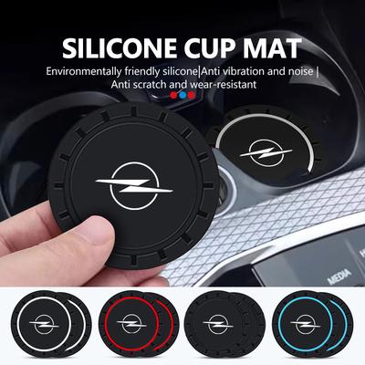 For Car Coaster Water Cup Bottle Holder Anti-slip Pad Mat Auto Decoration Insignia Corsa Grandland Antara Zafira Mokka