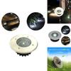 Solar Garden Floor Lamp With Stainless Steel Round Design For Lawn And Patio Landscape