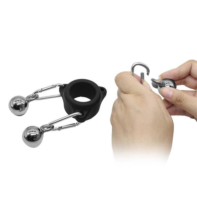 Sex Toys Silicone Penis Ring Hanging Ball Flexible Penis Extender Delay Ejaculation Training Cock Ring Sleeve Adult Product Male Sex Toys