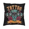 Luxury Funny Tattoo Master Cushion Cover 40X40 Tattooists Artist Gift Pillow Case For Sofa Square Pillowcase Bedroom Decoration