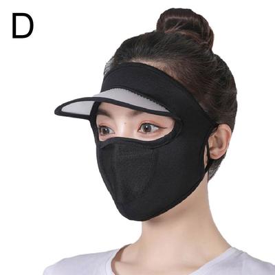 Masque de protection UV en soie glacée pour cyclisme en plein air, voile intégral, chapeau de protection solaire, été, 4)D, 4)ré