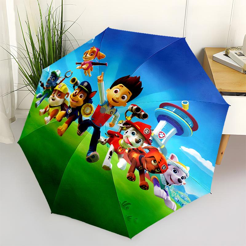 

Paw Patrol Kids Birthday Cake Topper Round Umbrella, Cute Umbrella with Cute Design, Portable 3-Fold Compact Umbrella for Men & Women, Valentine s Day