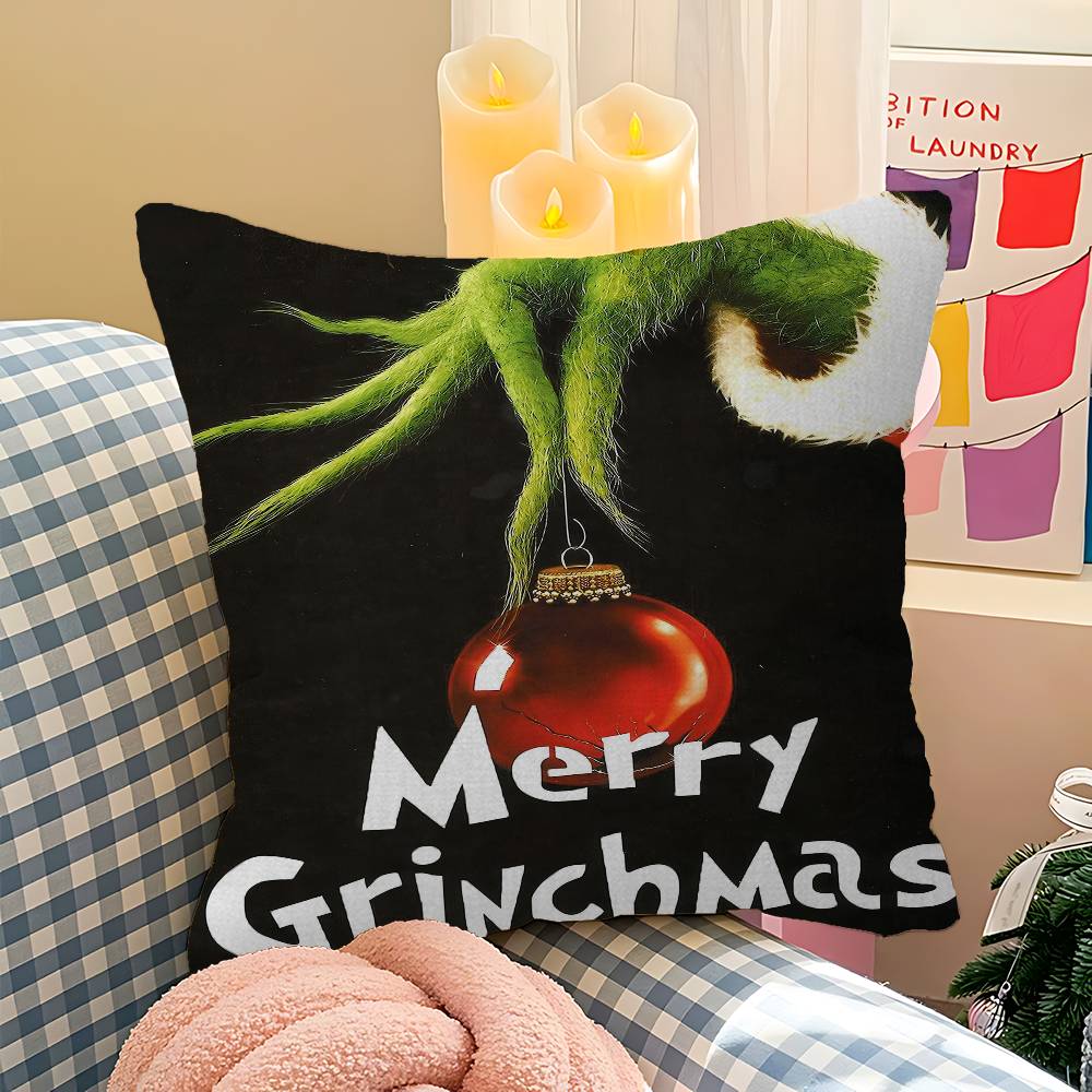 Film The G-Grinch C-Christmas Pillowcase Toon Gift Cushion Cover Bedroom Home Sofa Chair Seat Decor Pillow Case