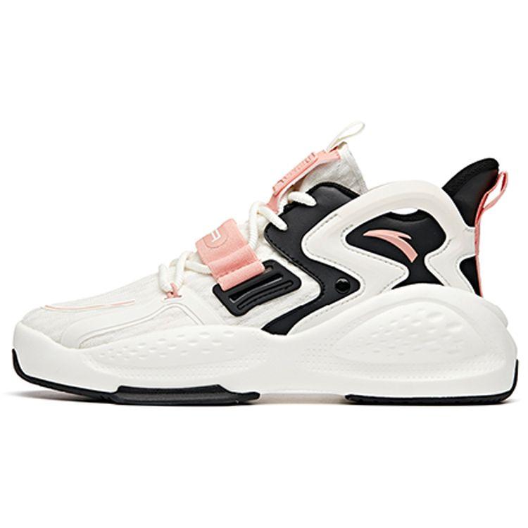 Anta Dominator Non-Slip Wear-Resistant Low-Top Sports Casual Shoes Women Sneakers Black Pink White 122038081-6