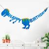Bandiera Banner Creativa Celebrativa Banner Decorazione a Tema Dinosauri Cartone Animato Inalterabile per Casa