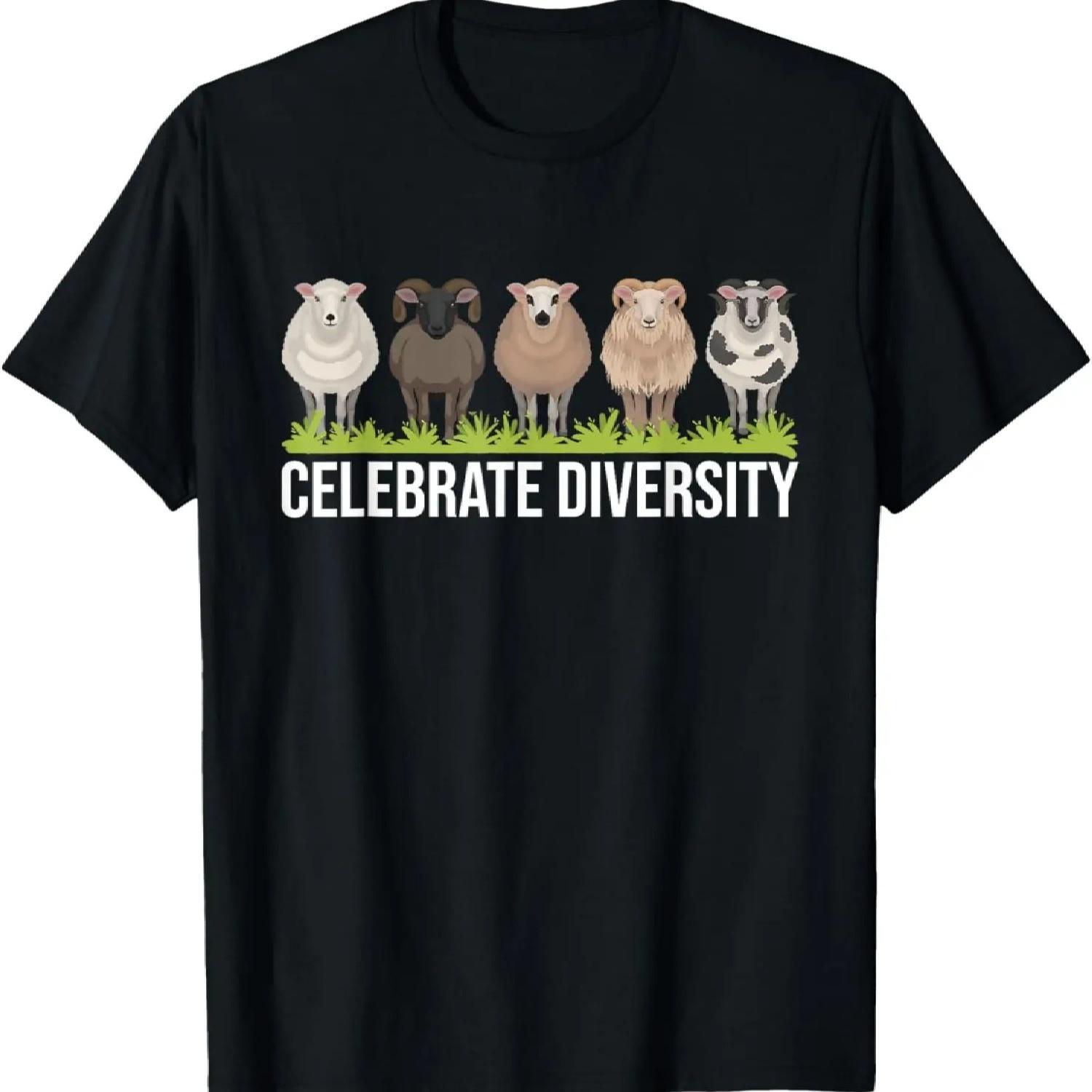 Celebrate Diversity - Sheep Whisperer Herder Farmer T-Shirt S
