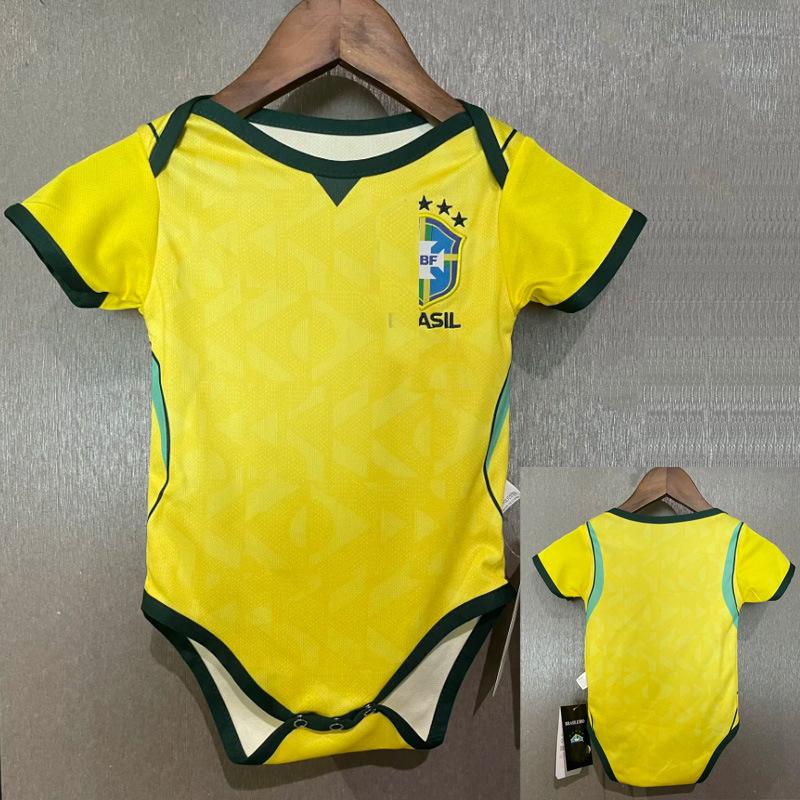 

2026 World Cup Baby Bodysuit: Brazil, Spain, Italy, USA Teams Short Sleeve Outfit 12