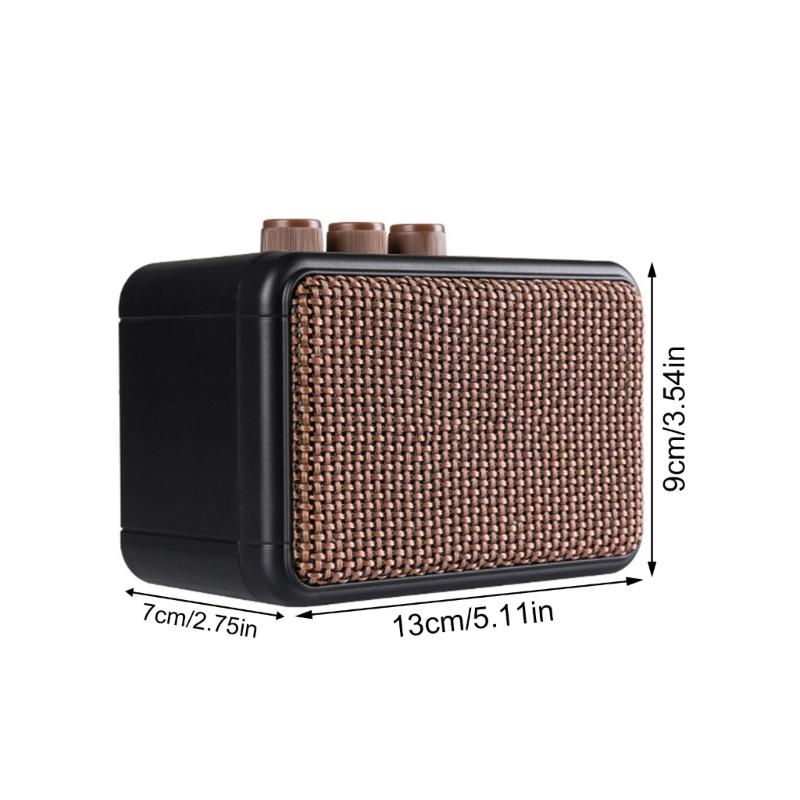 Lightweight Mini Electric Guitar Amplifier with Quality Sound and Long Last Playtimes for Traveling Musicians Performers