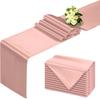 5-20Pack Satin Table Runner Green 12 X 108 Inches Table Runner Christmas Coffee Table Decor for Party Birthday Wedding Banquet