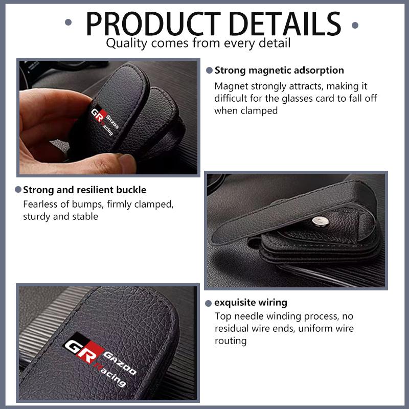 Car Eyeglass Holder Glasses Storage Clip Auto Sunglasses Accessories For S9 Crown Yaris Corolla Prius Auris CHR Avalon GR JH9