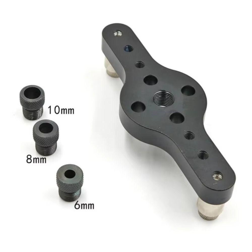 Alloy Material Vertical Hole Jig 6/8/10mm Size 2-in-1 Design Drilling Guide Jig Safe and Durable High Precision