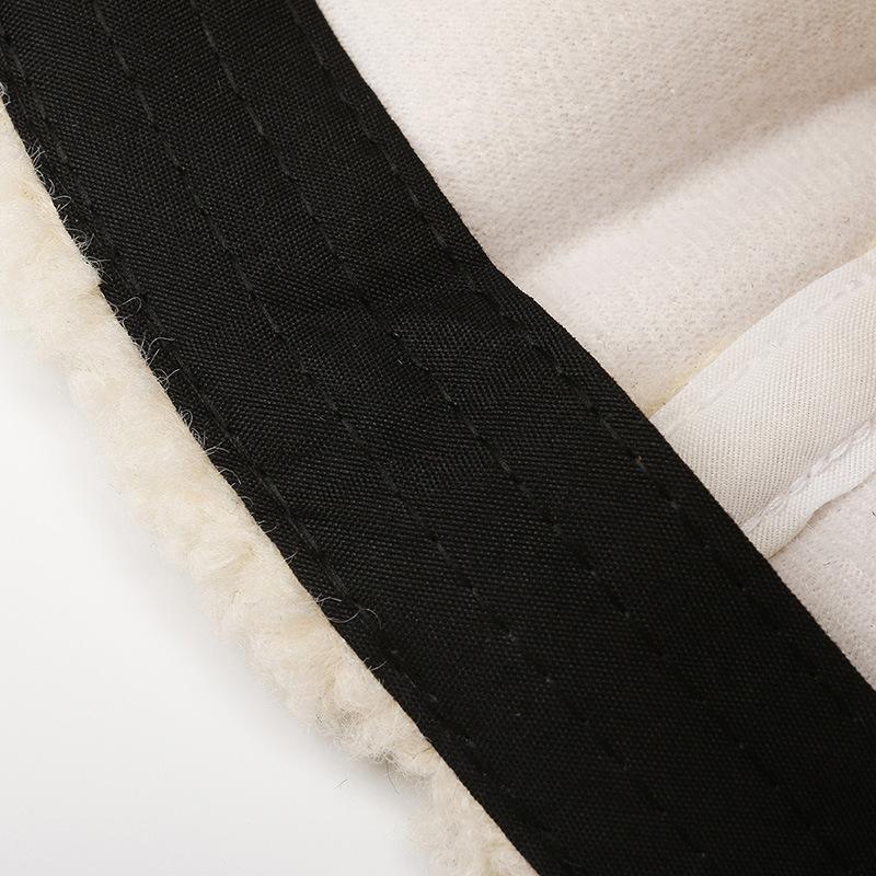 Lamb Wool Hat, Influencer Letter Baseball Cap, Fashionable And Versatile, Makes Your Face Look Smaller, Duckbill Cap